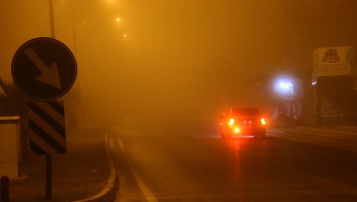 Adana'da sis trafiği ve hayatı olumsuz etkiledi