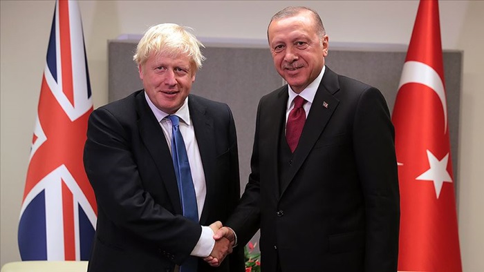 Cumhurbaşkanı Erdoğan ile İngiltere Başbakanı Johnson görüştü