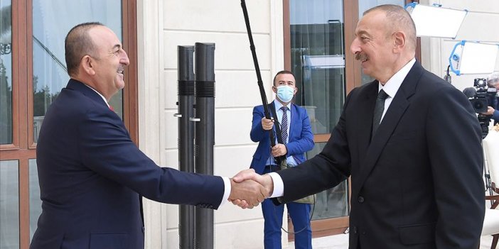 Azerbaycan Cumhurbaşkanı Aliyev, Dışişleri Bakanı Çavuşoğlu'nu kabul etti