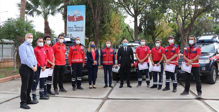 İzmir'deki depremde görev alan Adana UMKE ekibine teşekkür belgesi