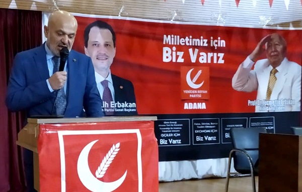 Adana Yeniden Refah Partisi Pandemiye Rağmen Çalışmalarını Sürdürüyor