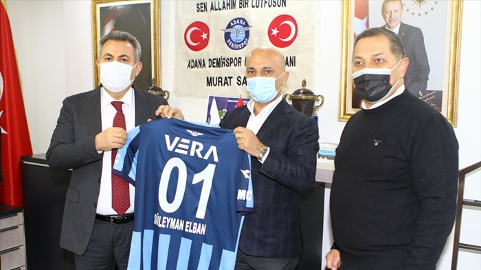 Vali Elban'dan Adana Demirspor Kulübüne ziyaret