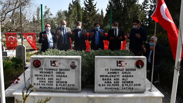 15 Temmuz Şehitleri Ahmet ve Mehmet Oruç Kardeşler Mezarlığı'nda  79 mezar onarıldı