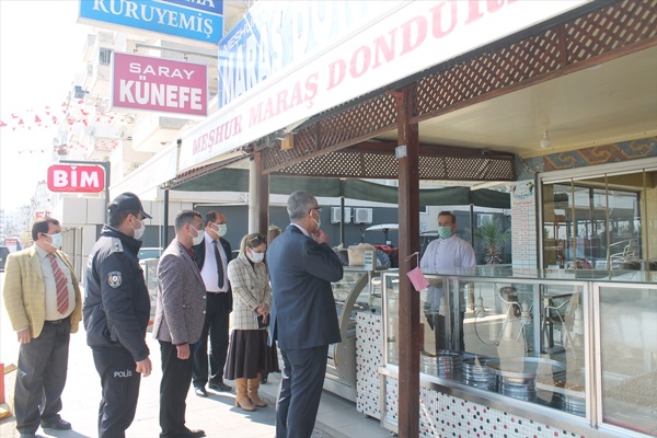 Kaymakam Vural Yumurtalık'ta Kovid-19 tedbirleri kapsamında denetim yapıldı