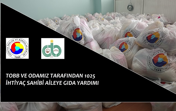 Ceyhan Ticaret Odası ihtiyaç sahibi ailelere gıda kolisi yardımında bulundu.