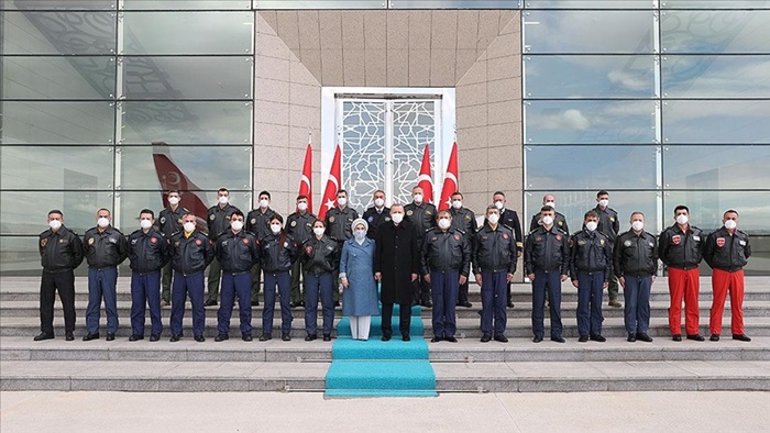 Cumhurbaşkanı Erdoğan pilotlarla bir araya geldi