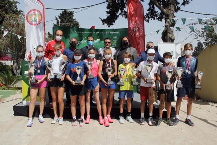 21. Çukurova Cup Doğa Koleji 14 Yaş Uluslararası Tenis Turnuvası tamamlandı