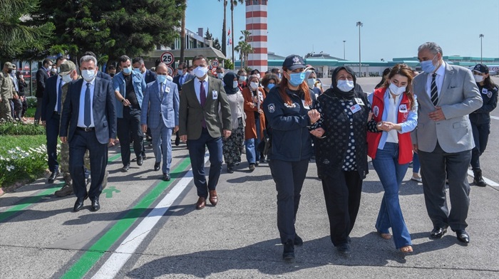 Şehit uzman çavuş Mehmet Kırmızı'nın cenazesi Adana'ya getirildi