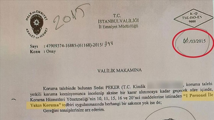 Suç örgütü elebaşı Sedat Peker'e 'DHKP-C tehdidi' bahanesiyle verilen koruma kararında FETÖ izi tespit edildi