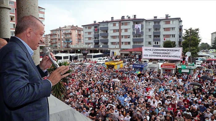 Cumhurbaşkanı Erdoğan: Arhavi'de hasar tespit çalışmaları sürüyor, hak sahiplerine ödemeler en kısa zamanda yapılacak