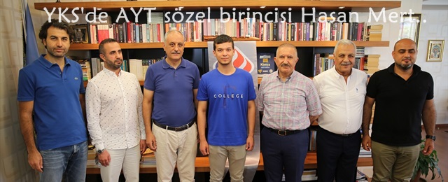 YKS'de AYT sözel birincisi olan Adanalı öğrenci Hasan Mert