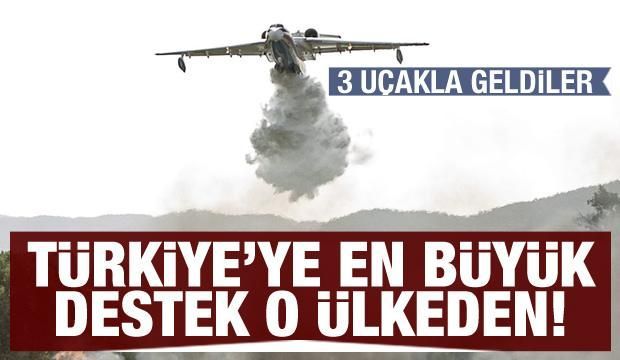 Türkiye'ye en büyük destek Rusya'dan! 3 uçakla söndürme çalışmalarına katıldılar