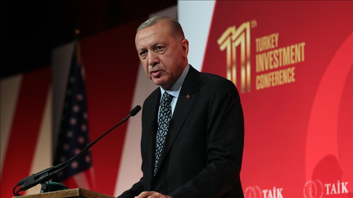 Erdoğan: (ABD'deki iş insanlarına) Art niyetli faaliyetlere karşı sağlam duruş sergileyeceğinize inanıyorum