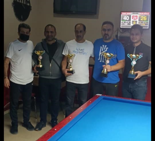 Adana Akademi Bilardo Spor Salonu Cumhuriyet Kupası turnuvası sona erdi..