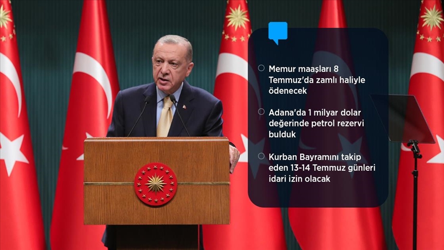 Cumhurbaşkanı Erdoğan: Çalışma ve Sosyal Güvenlik Bakanlığımızdan asgari ücretin yeniden değerlendirilmesini istedim