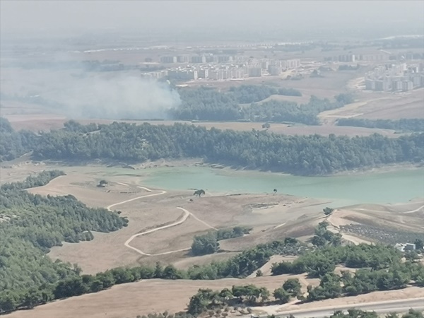 Adana'da ağaçlık alanda çıkan yangın kontrol altına alındı