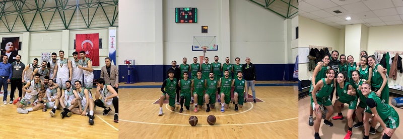 Çukurova Üniversitesi Basketbol Kadın ve Erkek Öğrenci Takımlarının Büyük Başarısı