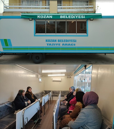 Kozan'da mobil taziye araçları hizmete girdi