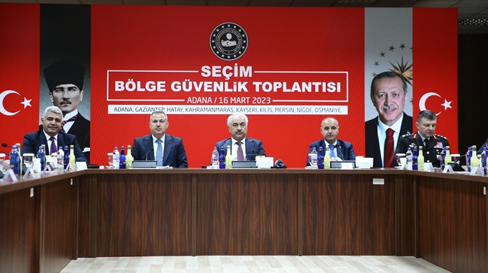 Adana'da "Seçim Bölge Güvenlik Toplantısı" yapıldı