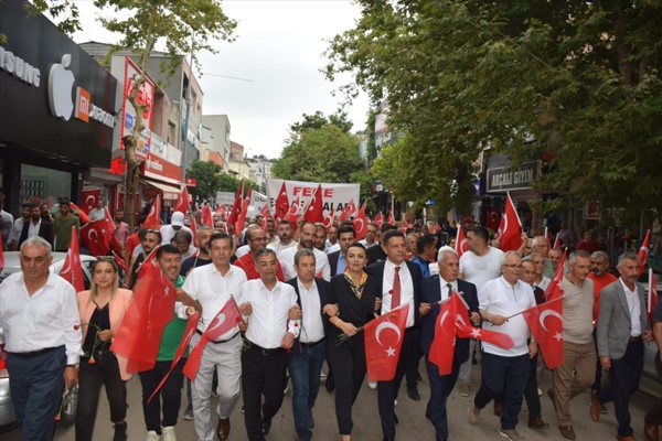 Kozan ilçesinde "il olma talebi" için yürüyüş düzenlendi