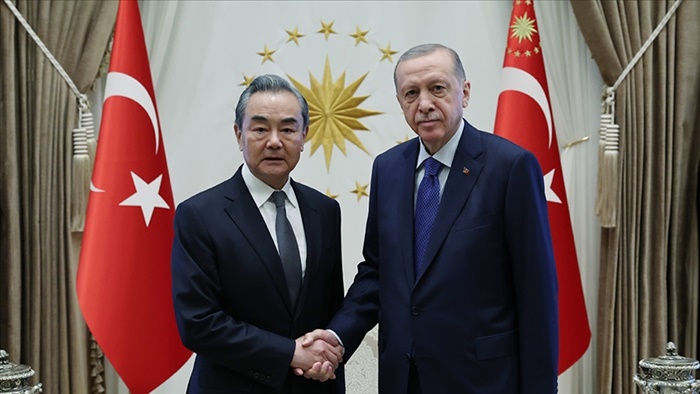 Cumhurbaşkanı Erdoğan, Çin Dışişleri Bakanı Wang Yi'yi kabul etti