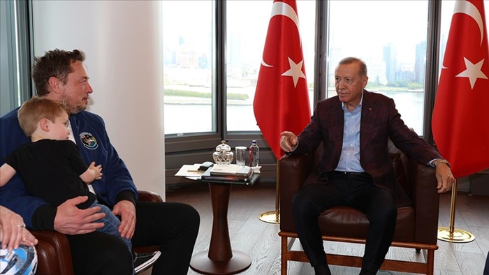 Cumhurbaşkanı Erdoğan, Tesla ve SpaceX'in kurucusu Elon Musk'ı kabul etti