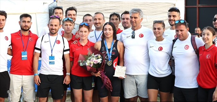 Mersin'deki Avrupa Triatlon Kupası'nda ilk gün yarışları tamamlandı