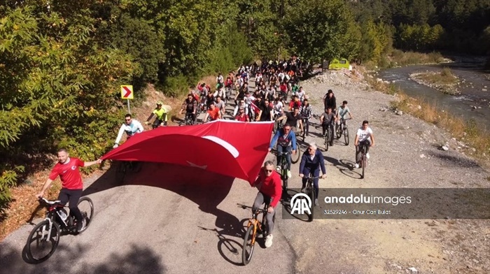 Pozantı'da bisiklet turu düzenlendi