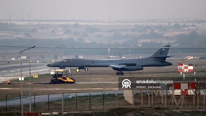 Amerikan B-1B Lancers uçakları eğitim görevi için İncirlik Hava Üssü'ne geldi