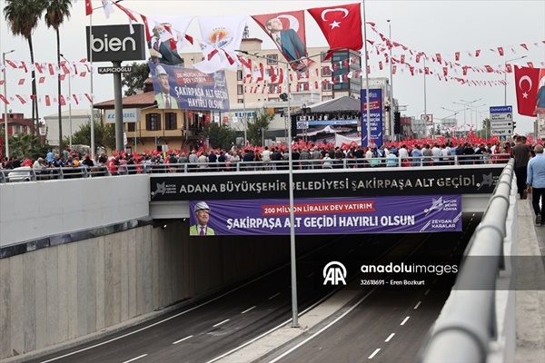 Adana'da Şakirpaşa Alt Geçidi hizmete girdi