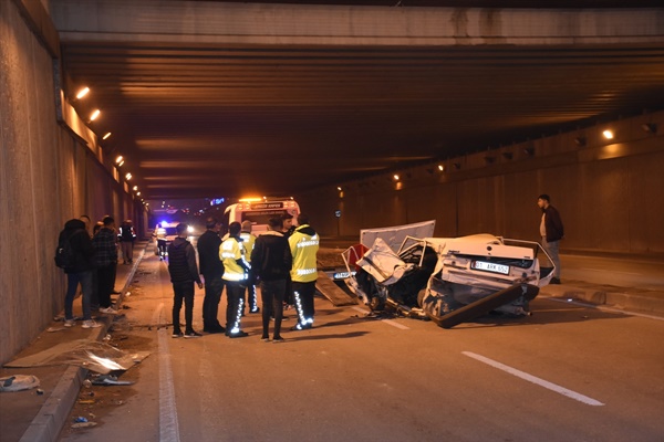 Adana'da asker uğurlama konvoyundaki trafik kazasında 4 kişi yaralandı