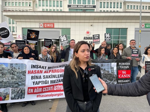 Adana'da depremde 96 kişinin öldüğü apartmanın müteahhidinin yargılandığı dava