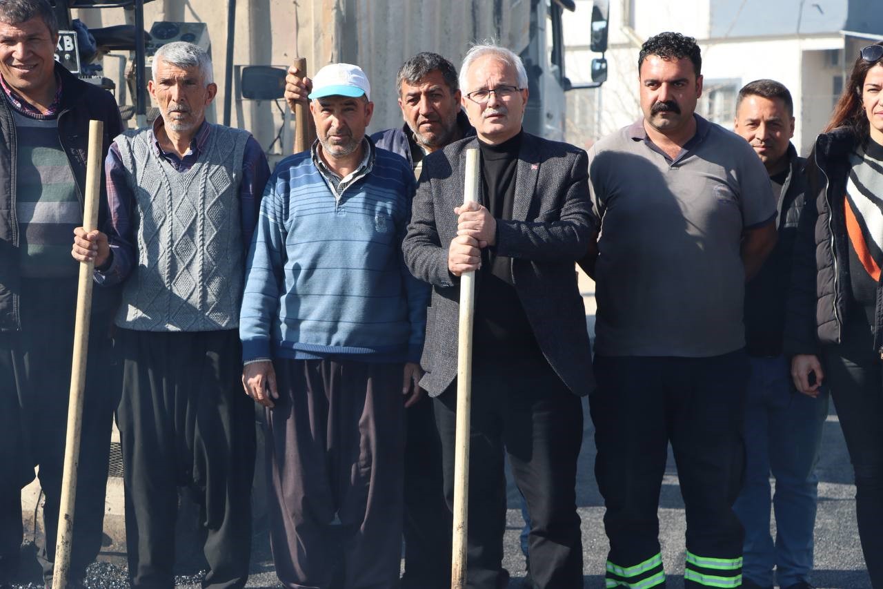 Doğalgaz çalışması tamamlanan yollar da asfalt çalışmaları tamamlandı