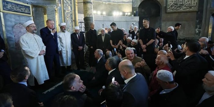 Cumhurbaşkanı Erdoğan, cuma namazını Ayasofya-i Kebir Cami-i Şerifi'nde kıldı