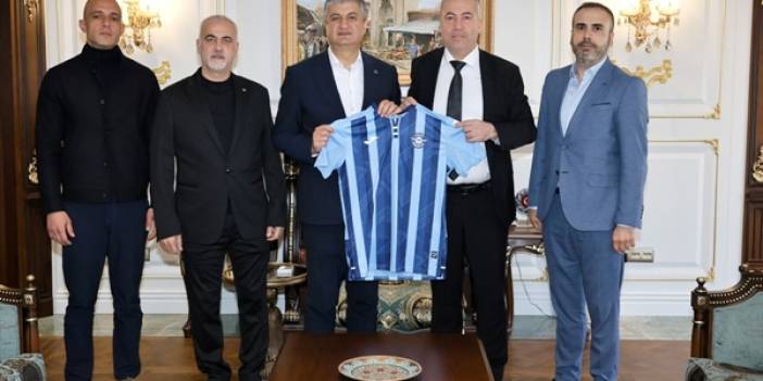 Vali Yavuz, Adana Demirspor Kulüp Başkanı Zeybek'i kabul etti
