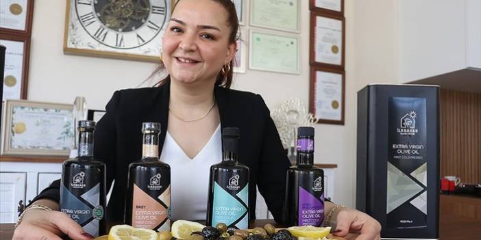 Kadın mühendis, ailesinin yetiştirdiği zeytinlere katma değer kazandırdı