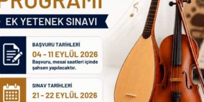 Kıvanç Anadolu İmam Hatip Lisesi, Musiki programına öğrenci alımı için  yetenek sınavı başvurusu başladı