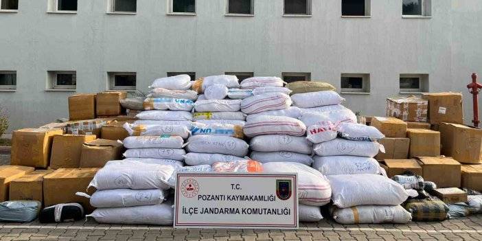 Adana’da 20 milyon TL değerinde kaçak tütün ele geçirildi