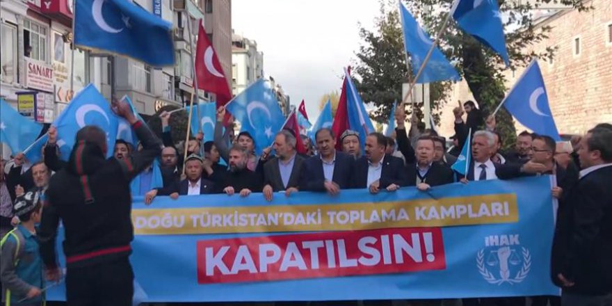 Çeşitli sivil toplum kuruluşları Çin'in Doğu Türkistan politikalarına tepki gösterdi