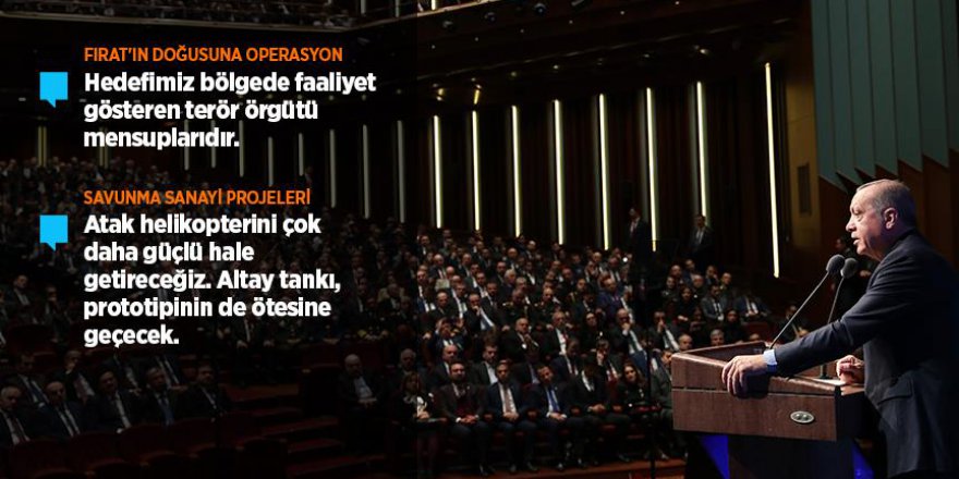 Erdoğan: Fırat'ın doğusuna harekat birkaç gün içinde başlayacak