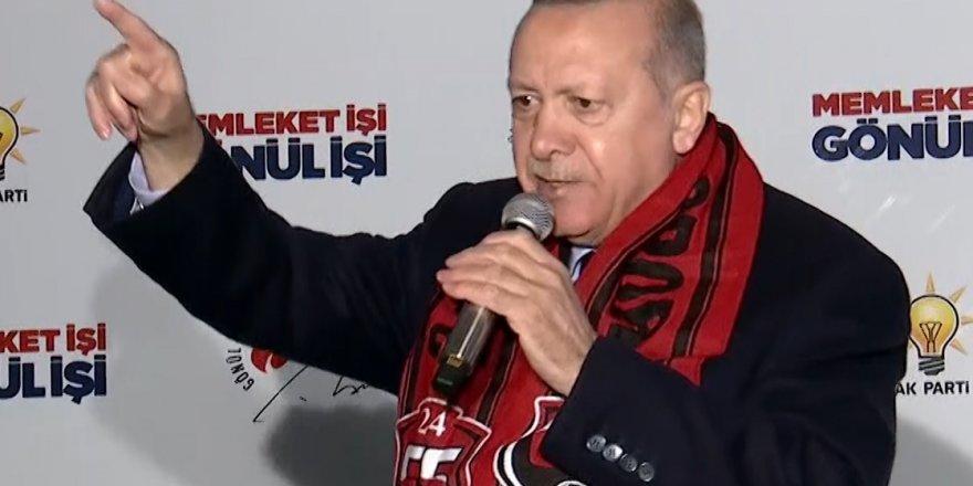 Erdoğan: Bölücü örgüt alenen zillet ittifakını desteklemiyor mu?