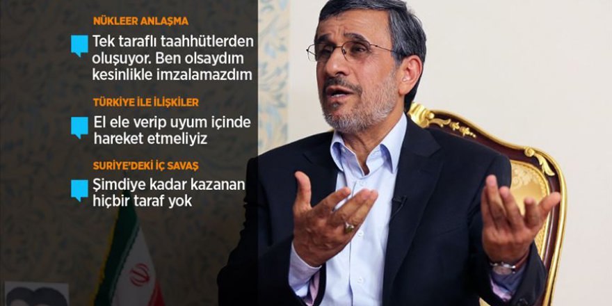 Eski İran Cumhurbaşkanı Ahmedinejad AA'ya konuştu