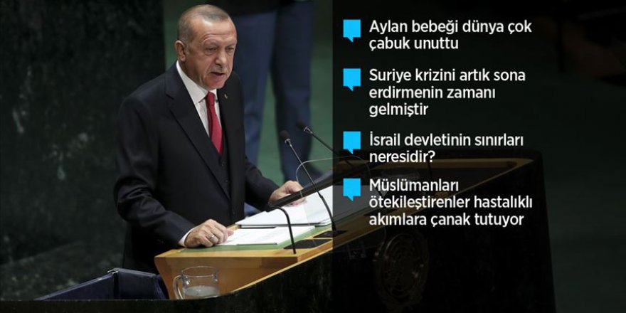 Cumhurbaşkanı Erdoğan BM'de konuştu: Dünya 5'ten büyüktür