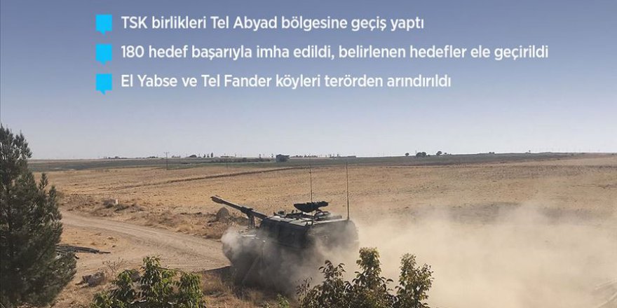 Tel Abyad'ın batısındaki El Yabse ve Tel Fander köyleri terörden arındırıldı