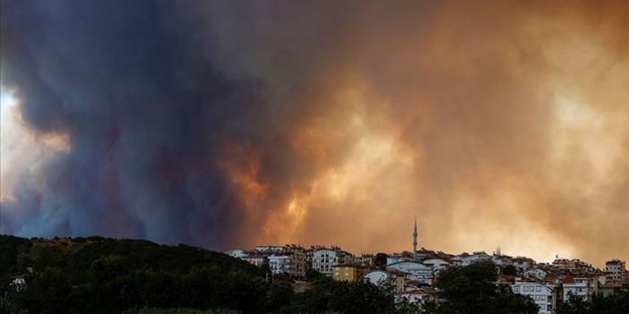 Manavgat'taki orman yangınına havadan ve karadan müdahale sürüyor