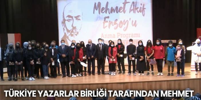 Türkiye Yazarlar Birliği Tarafından Mehmet Akif Ersoy’u Anma Programı Gerçekleştirildi