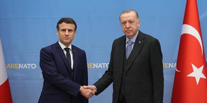 Cumhurbaşkanı Erdoğan, Fransa Cumhurbaşkanı Macron ile bir araya geldi