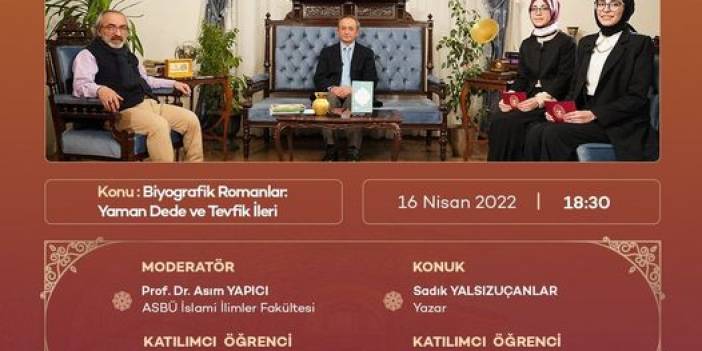 2022 Ramazan Divanı 15- Sadık YALSIZUÇANLAR- Biyografik Romanlar: Yaman Dede ve Tevfik İleri