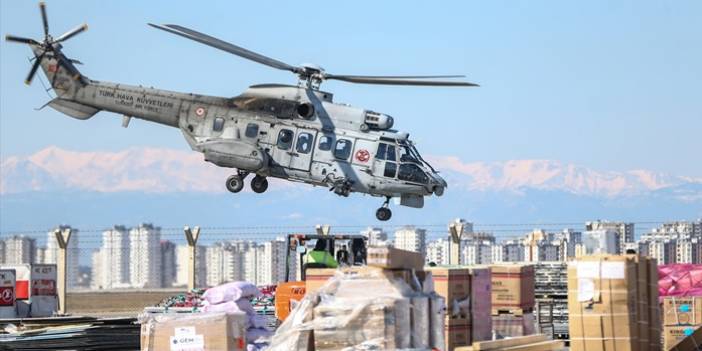 İncirlik Üssü'nden Türk ve yabancı ülke askerlerinin dayanışmasıyla depremzedelere yardım