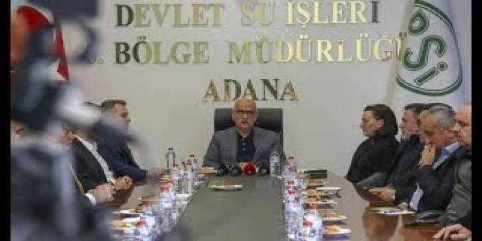 Bakan Kirişci, barajlar ve Adana'daki inşaatla ilgili son durumunu paylaştı